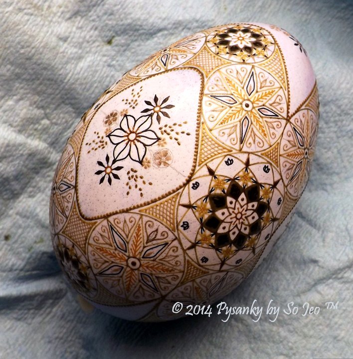 WIP Ukrainian Easter Egg Batik Art Pysanky By So Jeo